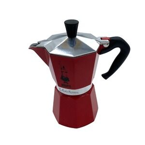 Bialetti Q46 Moka Express 1 Cup Single Serve‎ Travel Red Coffee Maker